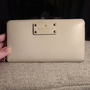 Kate Spade continental wallet in cream